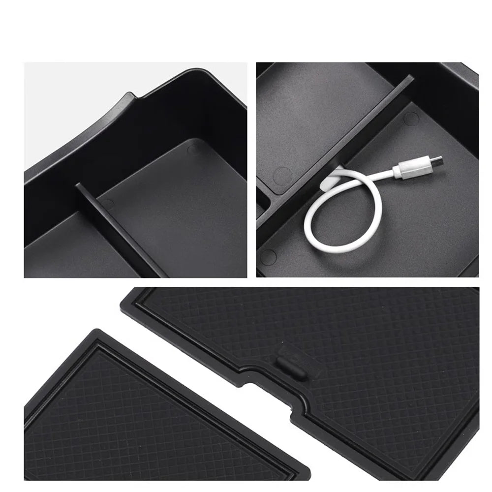 Car Storage Box for Volkswagen VW Arteon CC 3H7 2019~2024 2020 ABS Armrest Central Console Organizer Tray Shelf Part Accessories