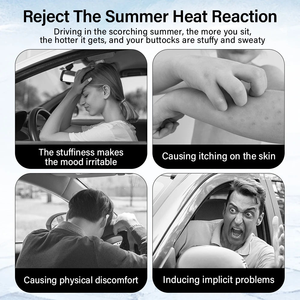 Universal Car Seat Covers Breathable Car Cooling Seat Massage with 3Fan for Cars Trucks SUVs and Van Cars Accessories