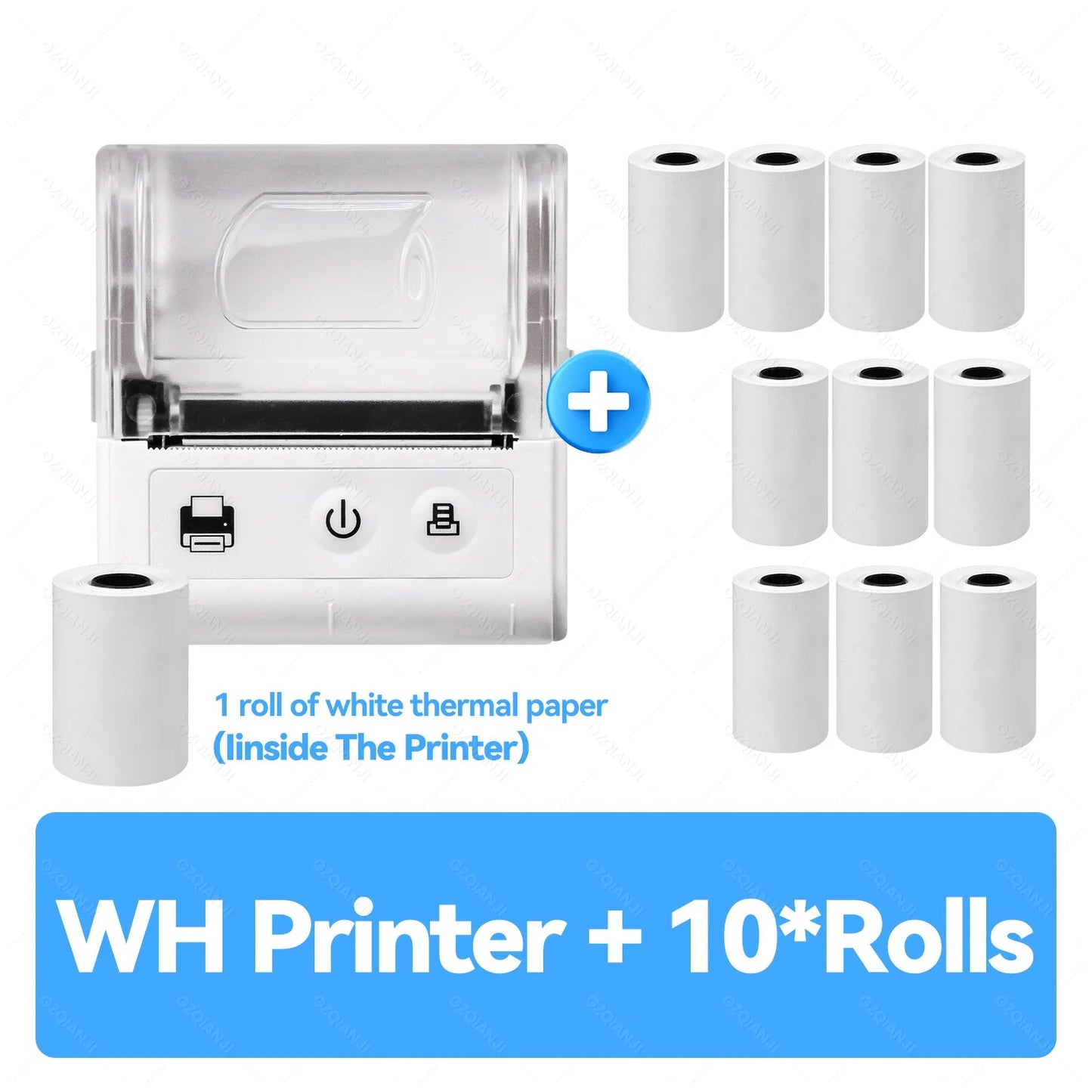 58-mm-Mini-Belegdrucker – Bluetooth, USB, kabelloser tragbarer POS-Drucker – kompatibel mit Android/iOS/PC