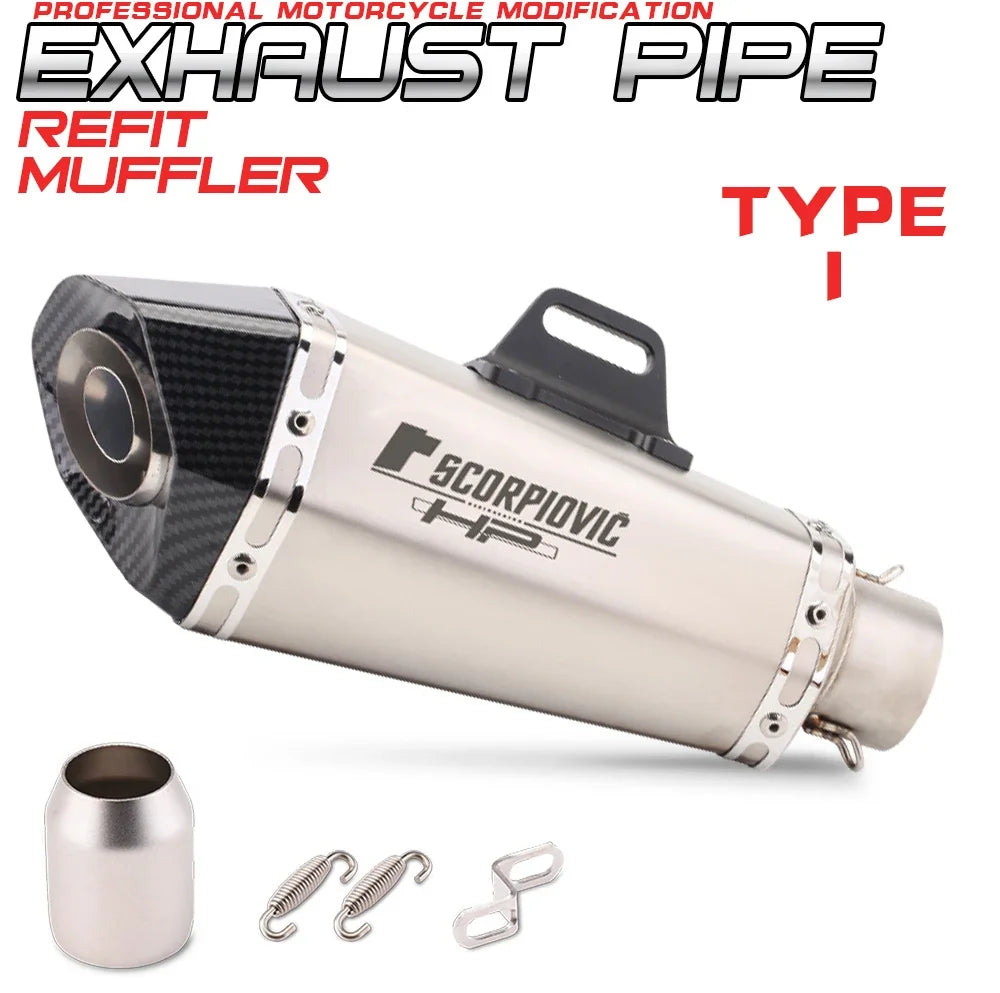 Factory Hot Selling CH-Universal Motorcycle Exhaust New Condition For Cbr400 Z400 Gsx250 R6 MT15 R3 R25