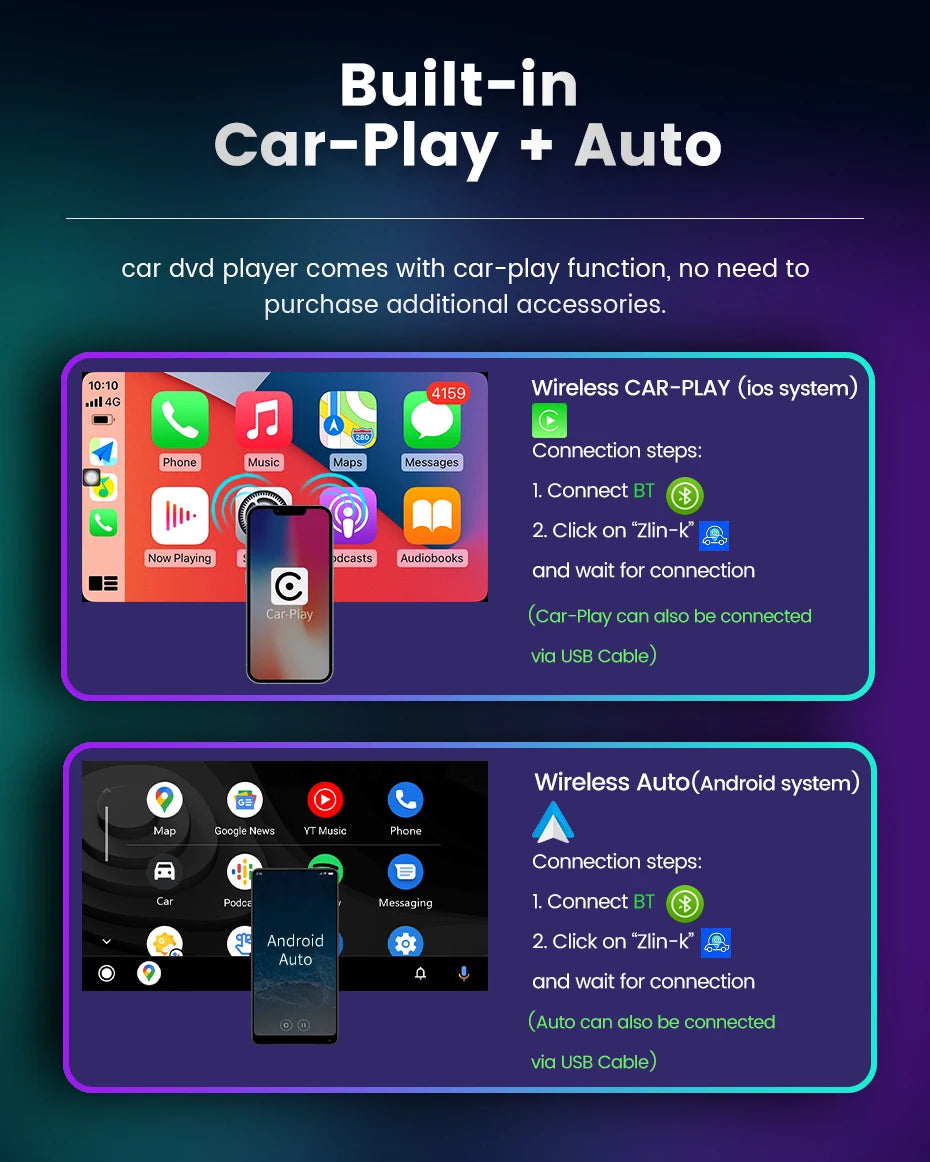 MEKEDE 7'' 9'' CarPlay Android Auto Autoradio - Smartes Multimediasystem kompatibel mit Renault Megane 2 2002-2009
