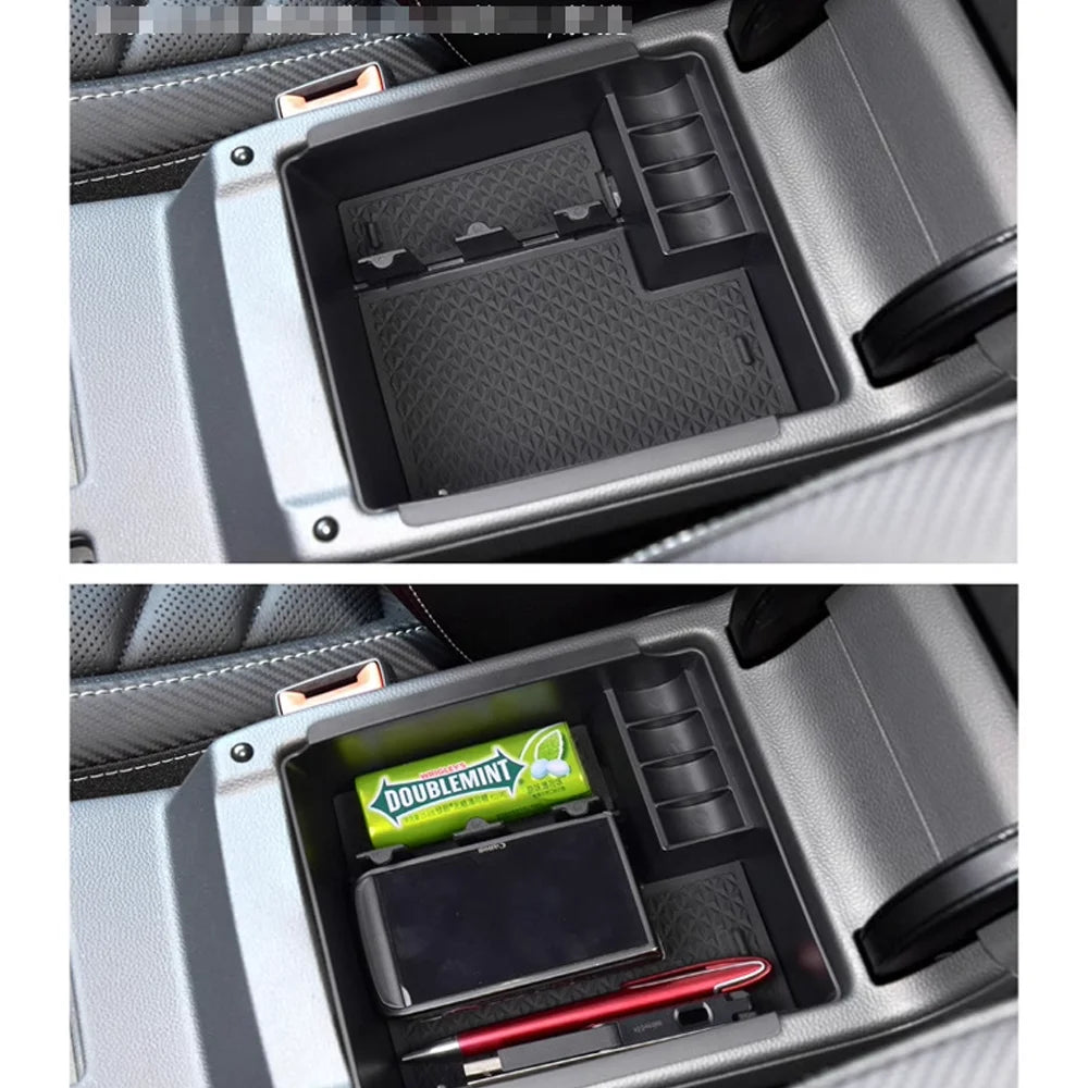 Car Storage Box for Volkswagen VW Arteon CC 3H7 2019~2024 2020 ABS Armrest Central Console Organizer Tray Shelf Part Accessories