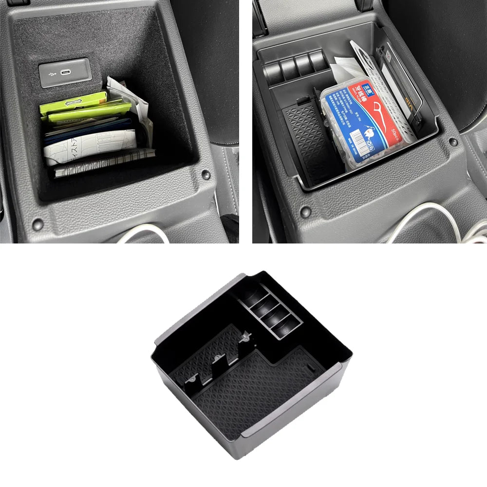 Car Storage Box for Volkswagen VW Arteon CC 3H7 2019~2024 2020 ABS Armrest Central Console Organizer Tray Shelf Part Accessories