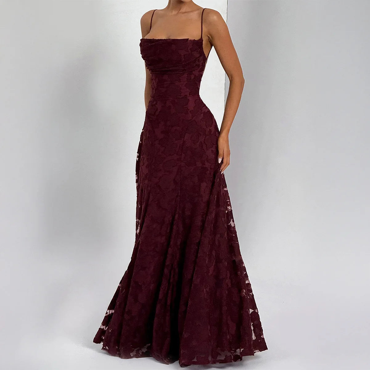 Di Yun Europe and the United States Elegant Temperament Condole Belt a Long Skirt Dress Women's 2026 Autumn and Winter Independe