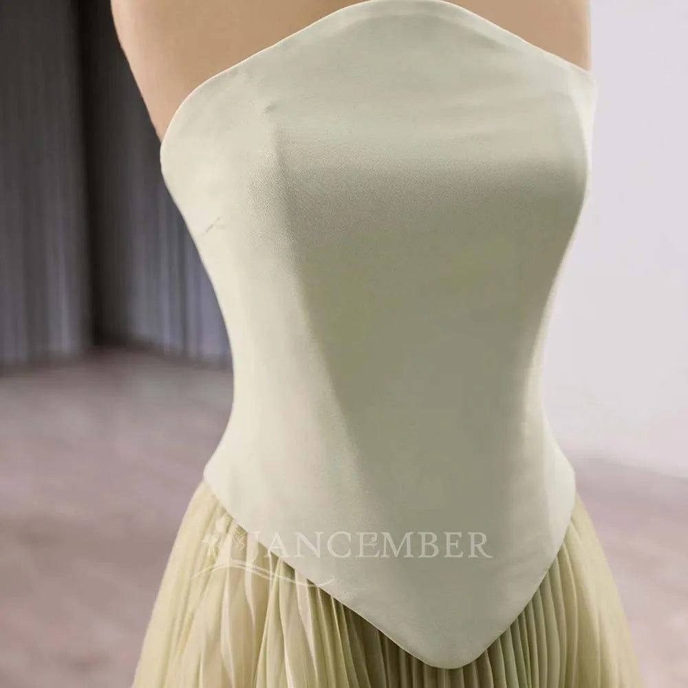 Jancember 251011 Chic Ruffle Sleeveless Evening Gowns Dresses for Party
