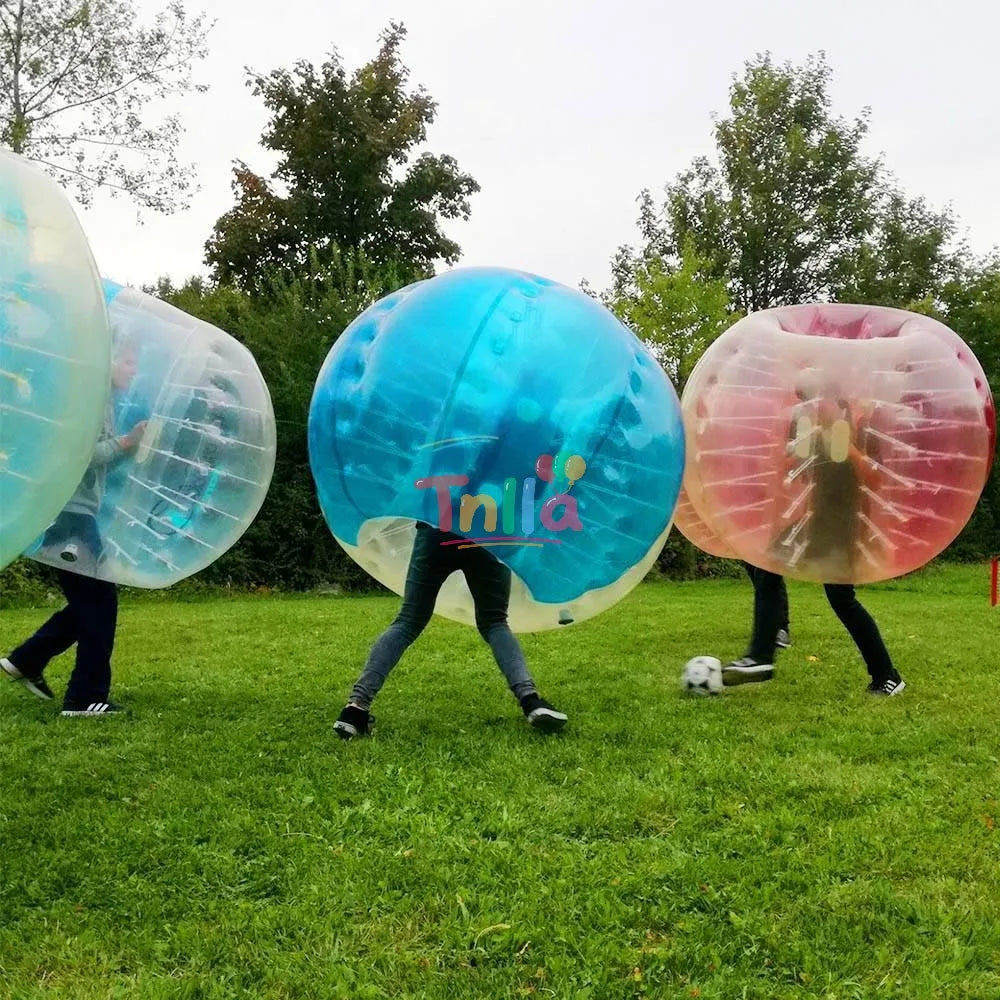 Wholesale Inflatable Bubble Ball Football Inflatable Bumper Ball Bubble Soccer TPU PVC Human Body Zorb Balls Customizable Logo