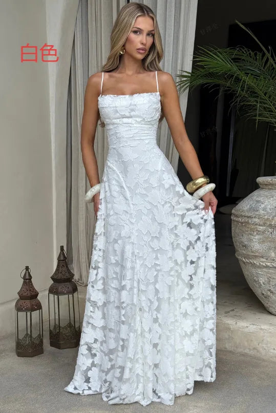 Di Yun Europe and the United States Elegant Temperament Condole Belt a Long Skirt Dress Women's 2026 Autumn and Winter Independe