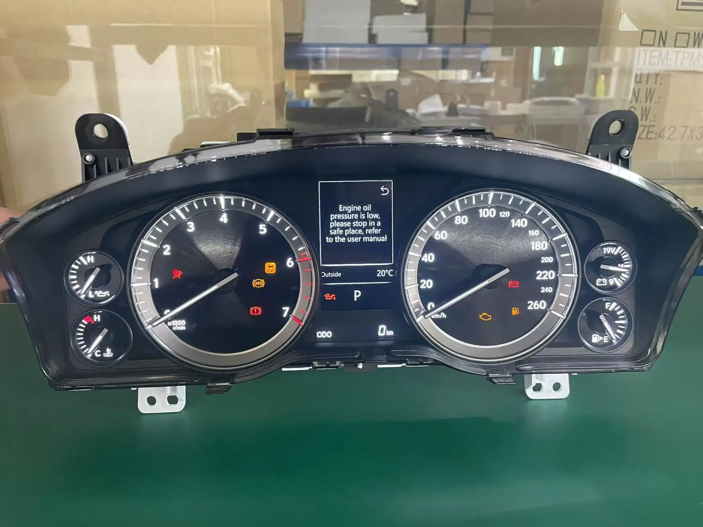 Car Cluster for LX570 Mechanical Instrument 2008-2015 Upgrade 2021 LEXUS LX570 Instrument Speedometer Dashboard Panel