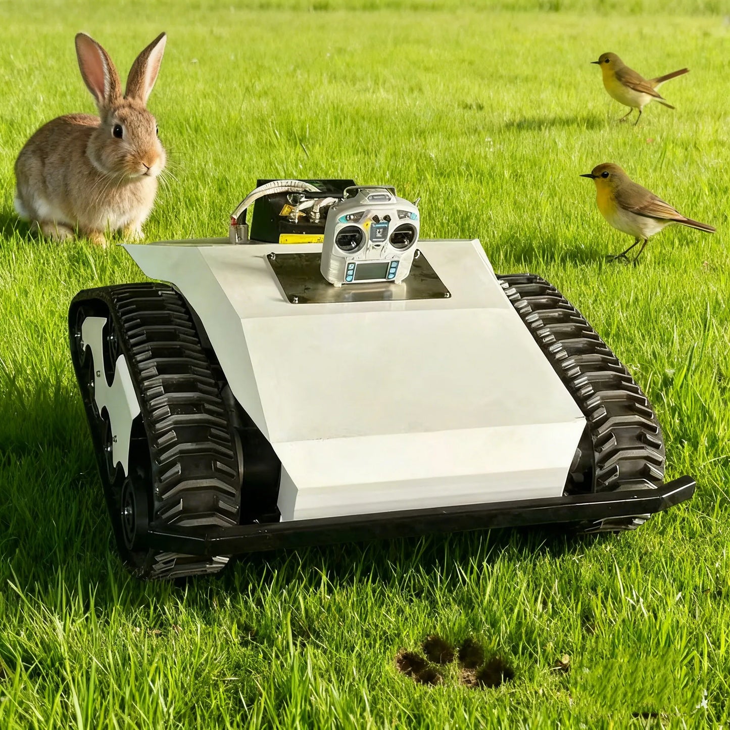 HL-550E 48V 550mm Electric Lawn Mower with Remote Control & Brushless Motor