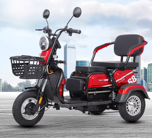 New Cargo Tricycle Home Small Electric Three-wheeled Open Body 600W/800W/1000W Lead Acid Battery