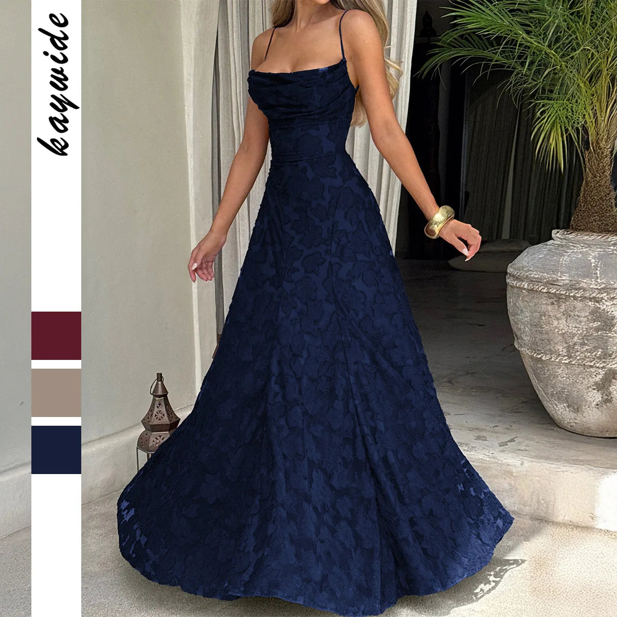 Di Yun Europe and the United States Elegant Temperament Condole Belt a Long Skirt Dress Women's 2026 Autumn and Winter Independe