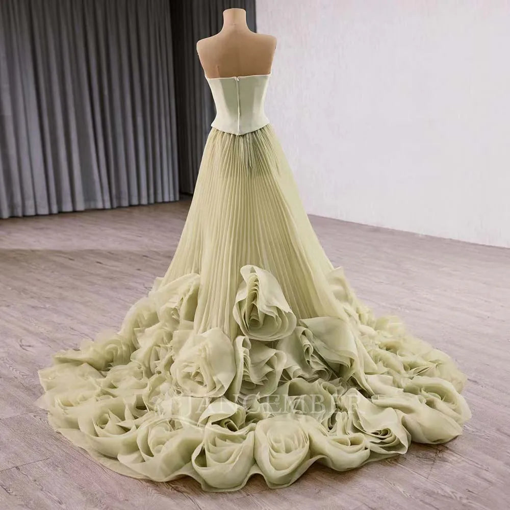 Jancember 251011 Chic Ruffle Sleeveless Evening Gowns Dresses for Party