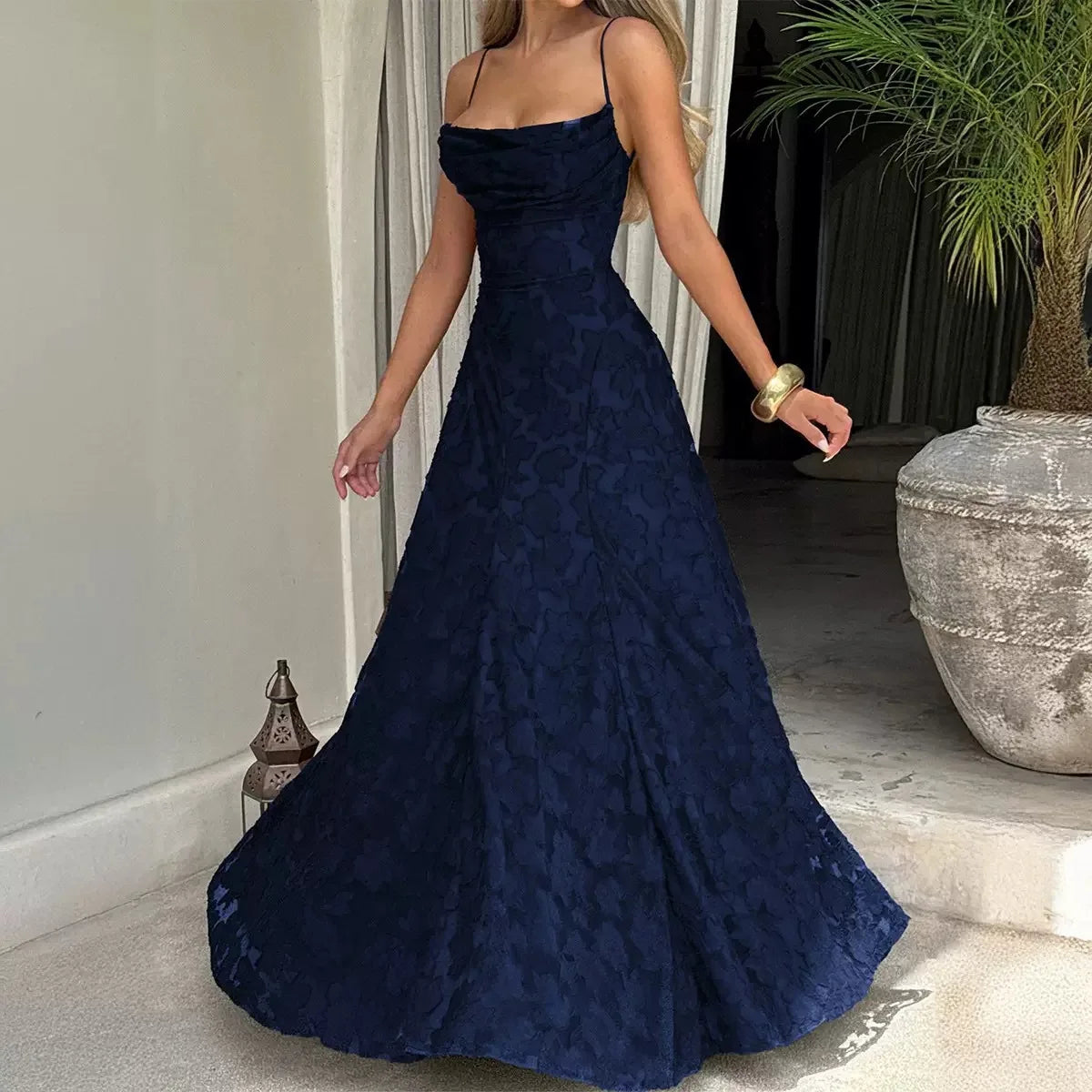 Women's Dress New Fashionable Hollowed-out Off-the-shoulder Versatile Spicy Girl Style Sexy Suspender Dresses