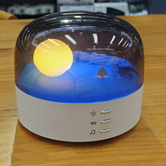 Yaratıcı Hilal Gece Lambası Bluetooth Hoparlör - Göz Koruyucu Atmosfer Işığı Doğum Günü Hediyesi