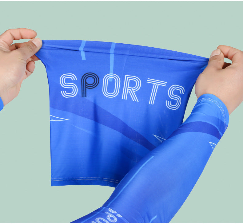 Ice Sleeve Sun Protection Sleeves for Men and Women Summer Outdoor Cycling and Driving Thin Ice Silk Arm Sleeves Arm Protection Anti-Ultraviolet Mask Wholesale
