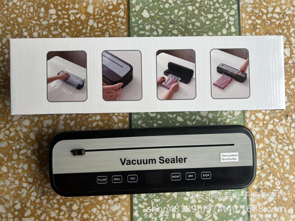Vakumlu Gıda Saklama Makinesi - Islak ve Kuru Kullanım, Bıçaklı Kesme, Mutfak İçin Plastik Ambalaj Makinesi