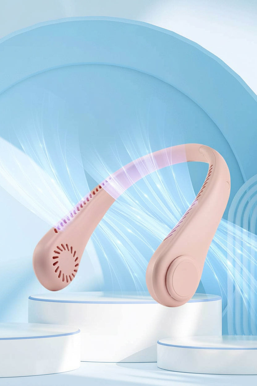 Neuer gekühlter USB-Nackenventilator – tragbare blattlose Mini-Klimaanlage