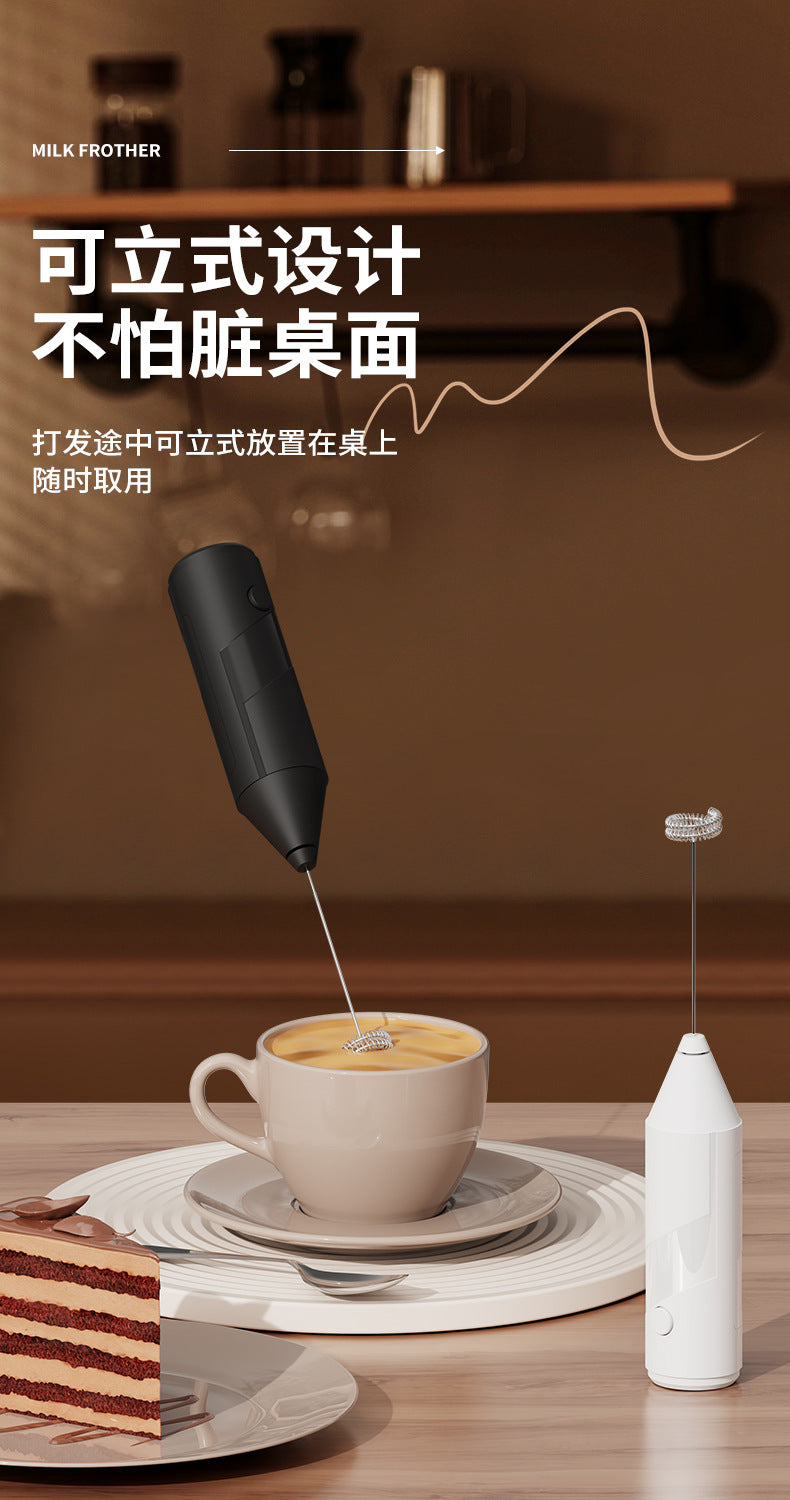 Premium Mini Milchaufschäumer – Handheld Elektrischer Kaffee-Cremeschläger