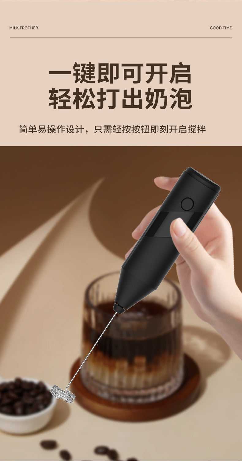 Premium Mini Milchaufschäumer – Handheld Elektrischer Kaffee-Cremeschläger