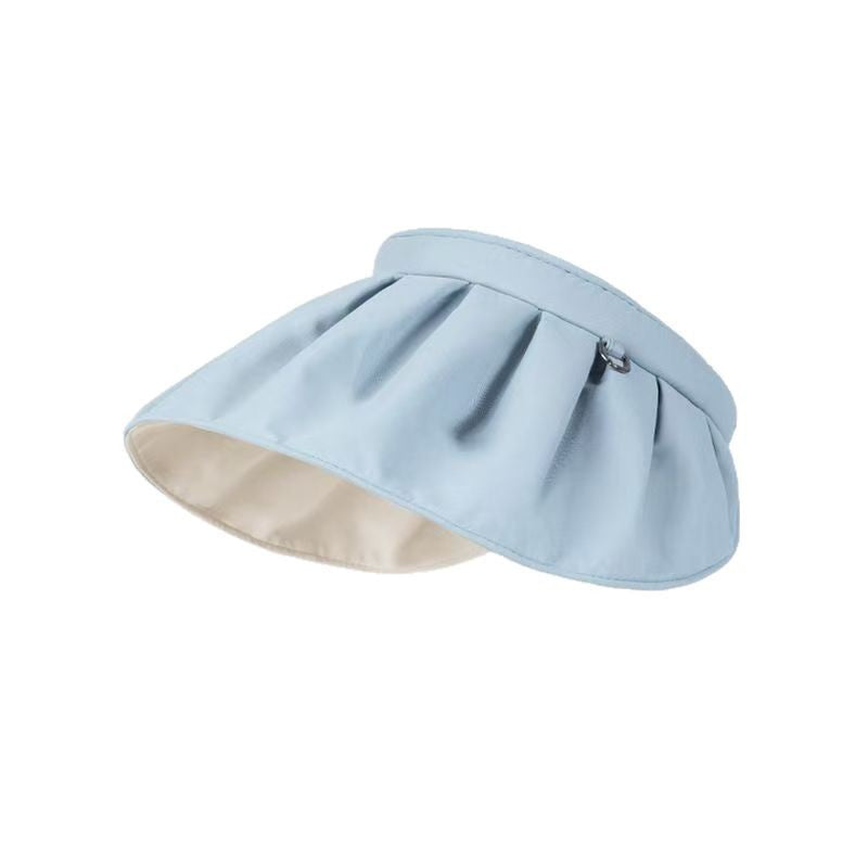 Shell Cap Summer Outdoor Sunscreen Black Rubber Anti-ultraviolet Sun Hat New Women's Hair Band Dual-purpose Sun Hat
