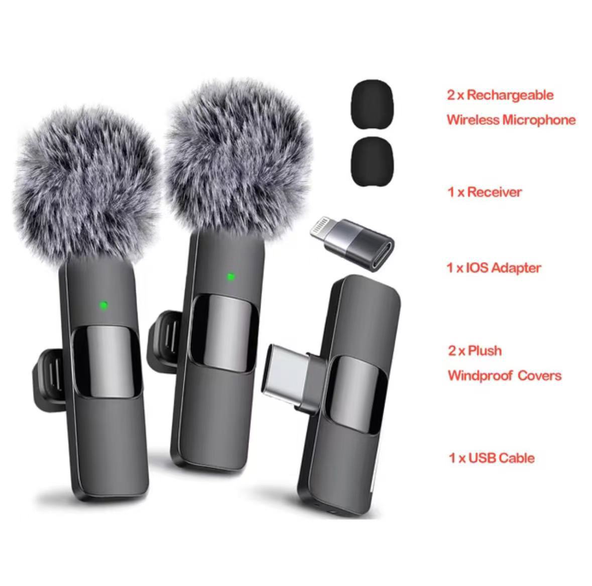 Drahtloses Ansteckmikrofon der nächsten Generation – tragbares Mini-K1-Mikrofon für Audio- und Videoaufnahmen