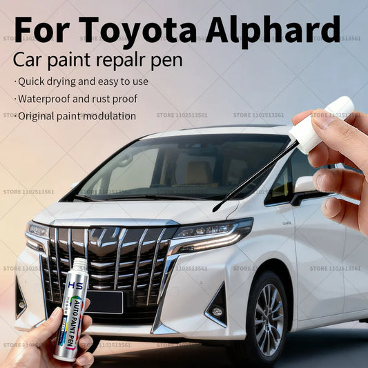 Car Paint Repair Pen Touch Up Scratch Remover DIY Auto Accessories For Toyota Alphard White W09 066 090 Silver 1G6 Black 220