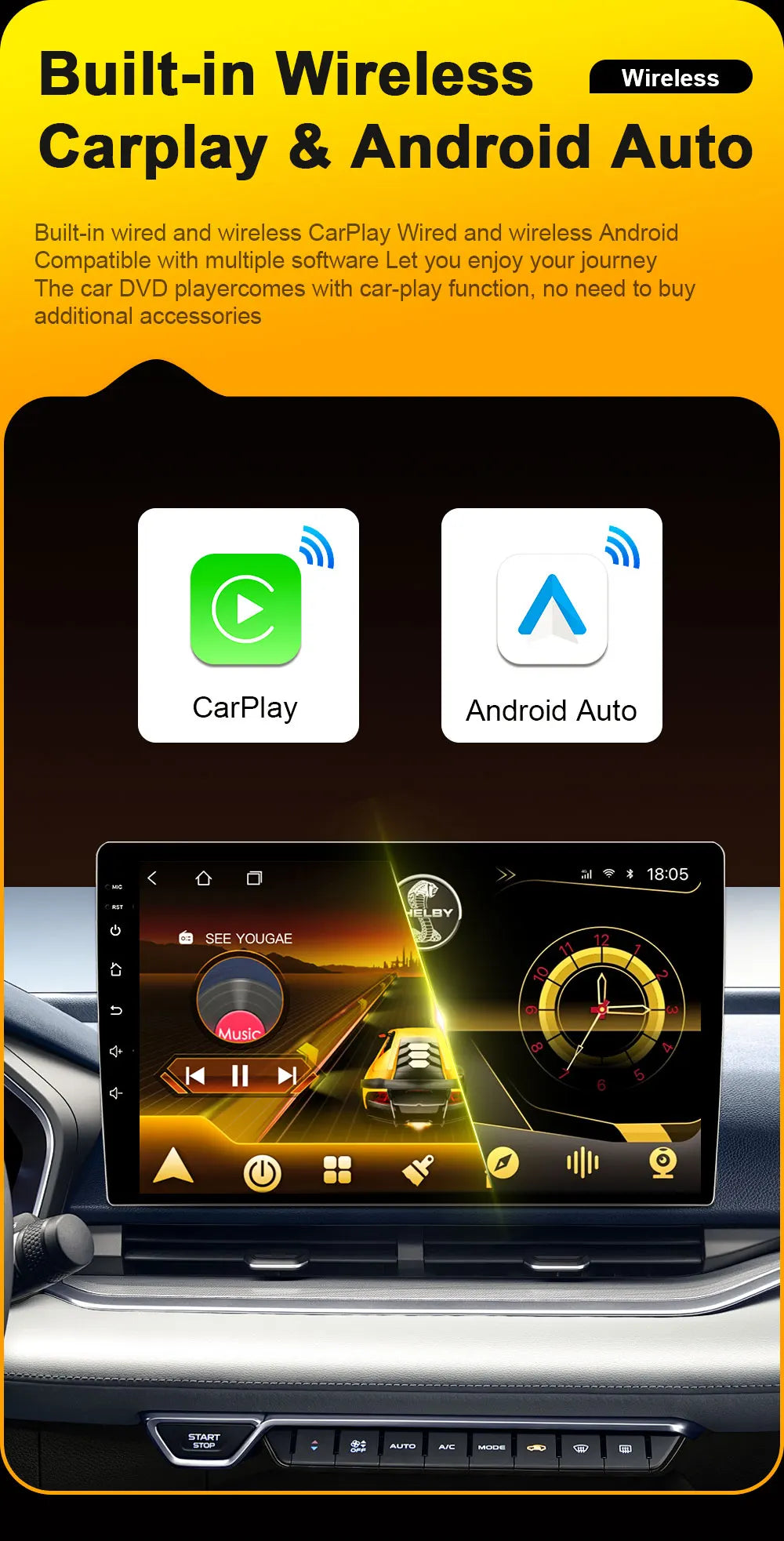 For KIA PICANTO Morning 2 2011 2012 - 2015 2016 Android 16 Car Radio Multimedia Video WIFI Player GPS Wireless Auto RSD DSP