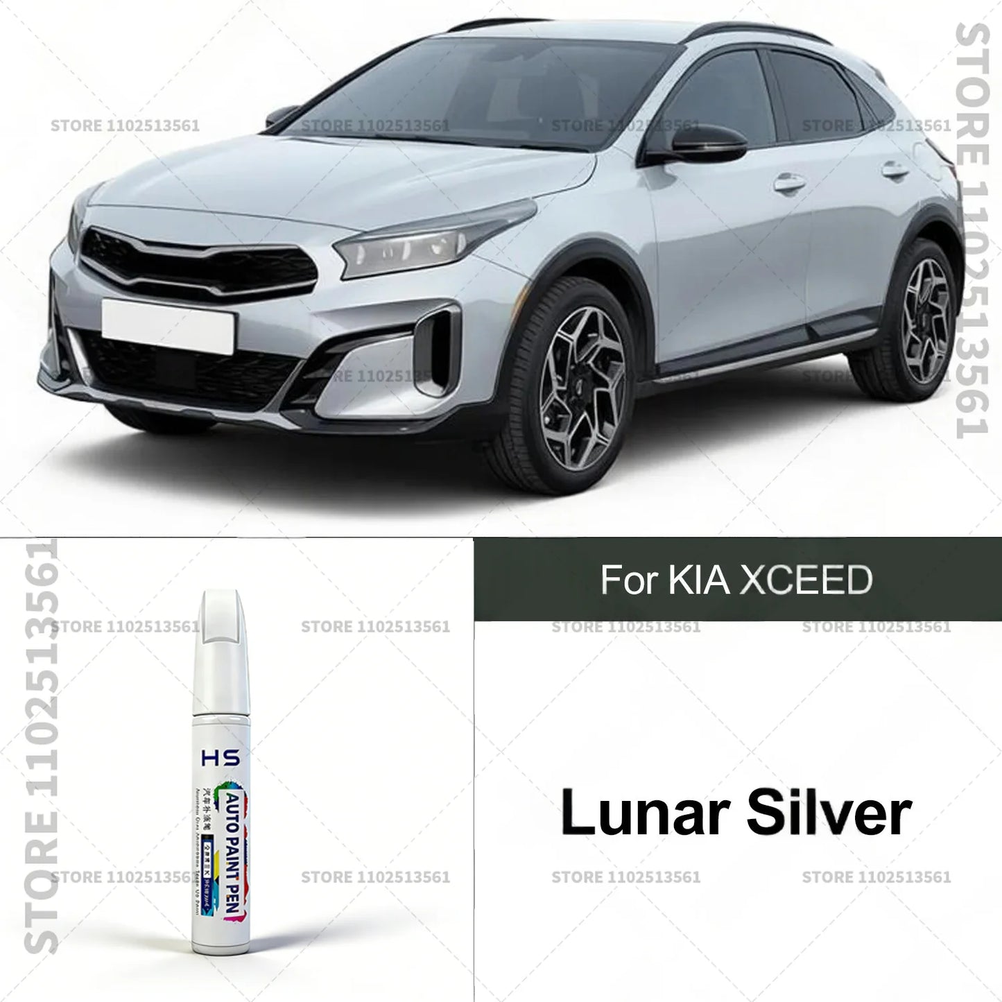 Car Paint Repair Pen Touch Up Paint Brush Scratch Remover for Deep Scratches and Marks For KIA XCEED Blue White Black Yellow Red
