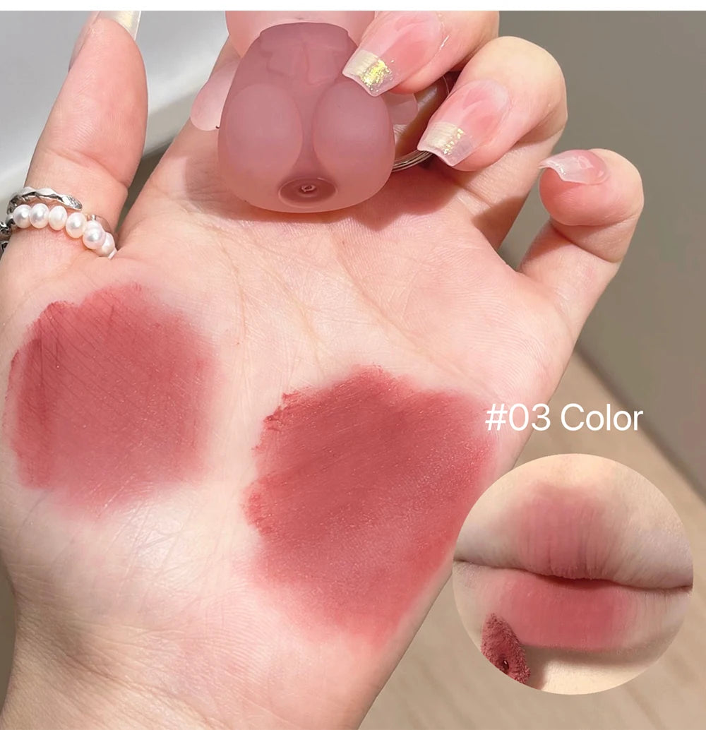 ART VALUE Sevimli Ayıcık Dudak Kili – Mat, Uzun Kalıcı, Anahtarlık Tasarımlı Lip Gloss