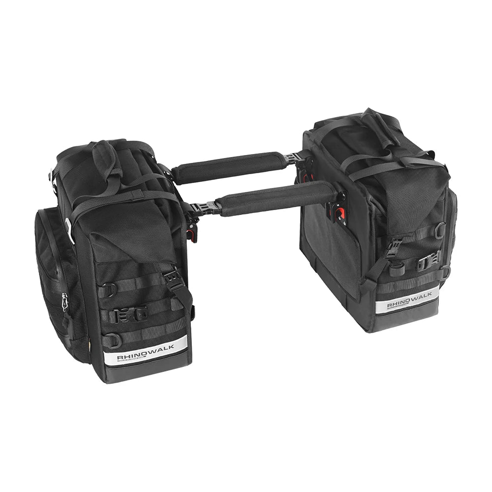 Rhinowalk Motorcycle Side Bag, 25l Motorbike Seat Saddle Tail Bag ADV Motorcycle Rear Rack Travel Luggages - 1 Piece