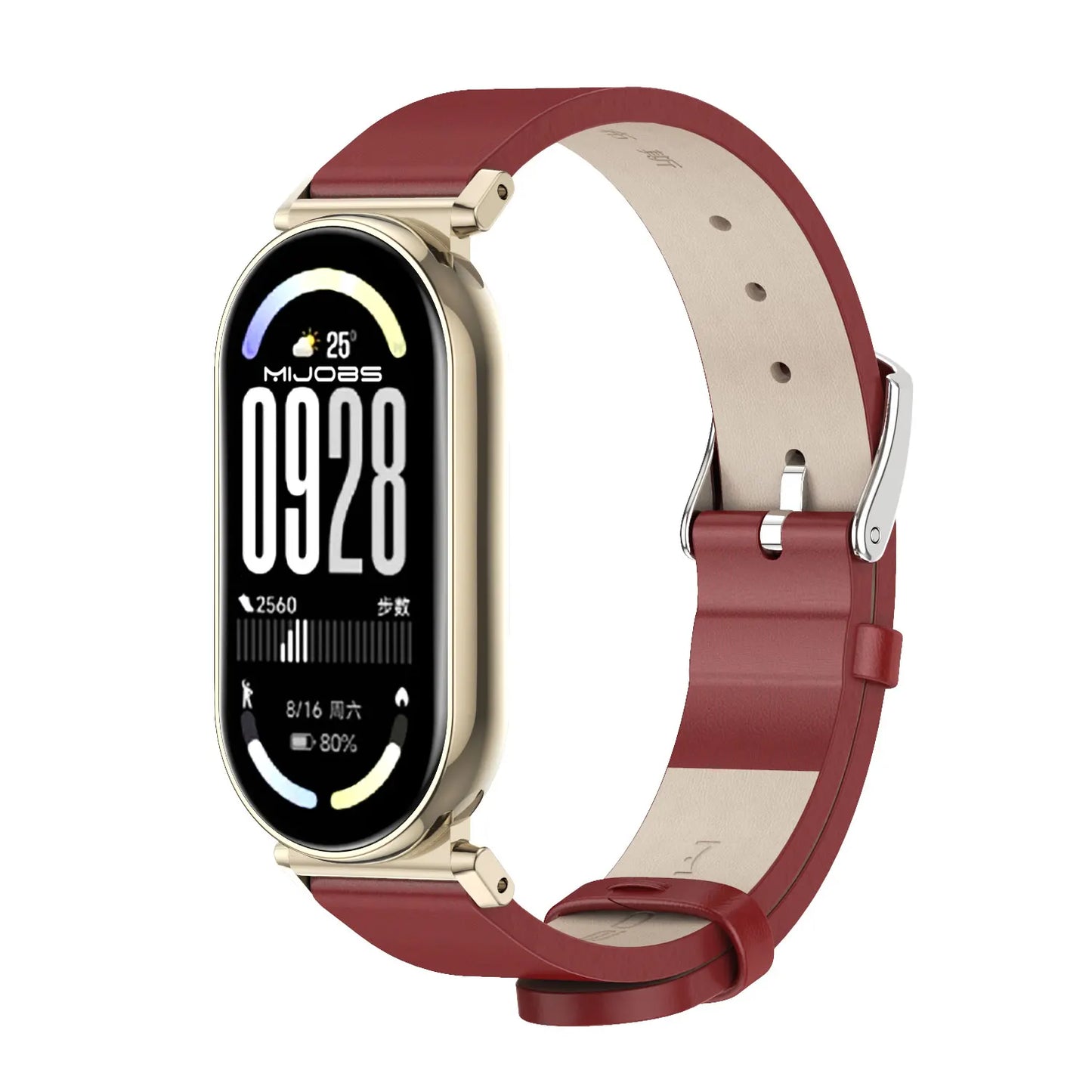Watchband For Mi Band 10 Leather Strap for Mi Band 8 9 10 Breathable Wrist Strap for Mi Band 9 Wristband for Mi Band 10