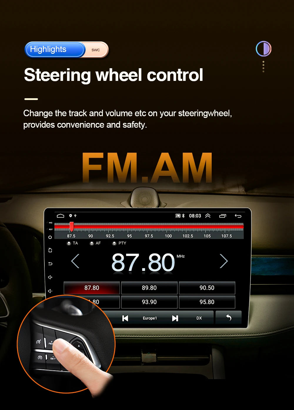 Car Multimedia Radio Player For Citroen Berlingo B9 Peugeot Partner 2008 - 2019 Carplay Auto Navigation GPS Stereo Android 16 BT