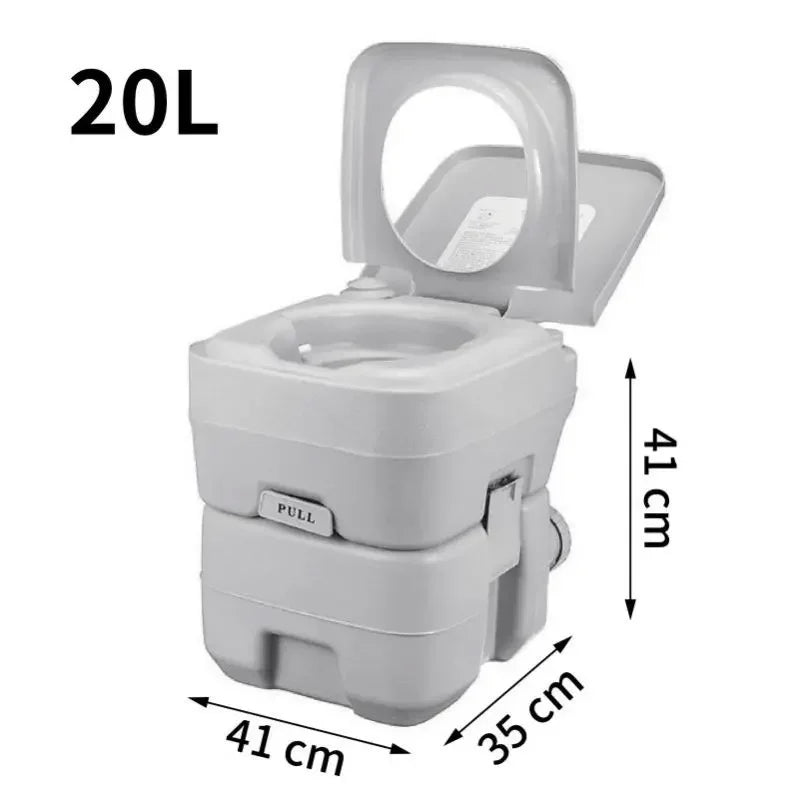 Taşınabilir Kamp Tuvaleti – Karavan, Tekne, Seyahat ve Açık Hava Kullanımı için Mobil Tuvalet, Su Tasarruflu, 10L / 20L
