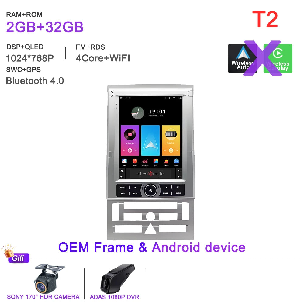Android 16 9.7 inch Car Radio For Peugeot 407 2004-2008 Multimedia Video Player Navigation GPS Stereo Touch Screen Carplay dvd
