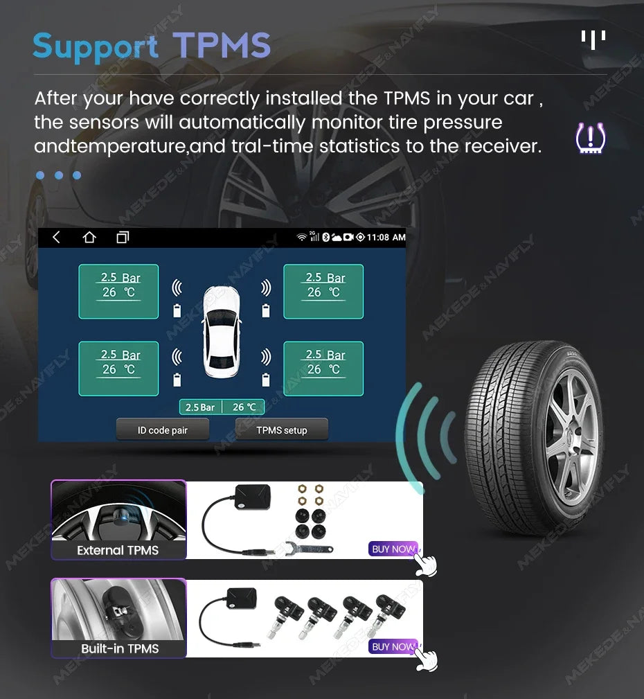 MEKEDE 7'' 9'' CarPlay Android Auto Araç Teybi - Renault Megane 2 2002-2009 Uyumlu Akıllı Multimedya Sistemi