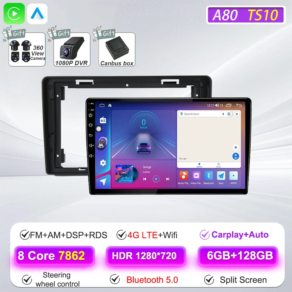 Car Multimedia Radio Player For Citroen Berlingo B9 Peugeot Partner 2008 - 2019 Carplay Auto Navigation GPS Stereo Android 16 BT