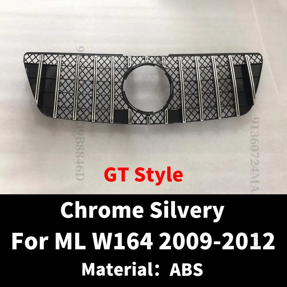 Diamond GT Style Front Hood Grille Racing Bumper Grill For Mercedes Benz ML W164 2005-2011 like ML350 ML300 ML500 ML550 Tuning