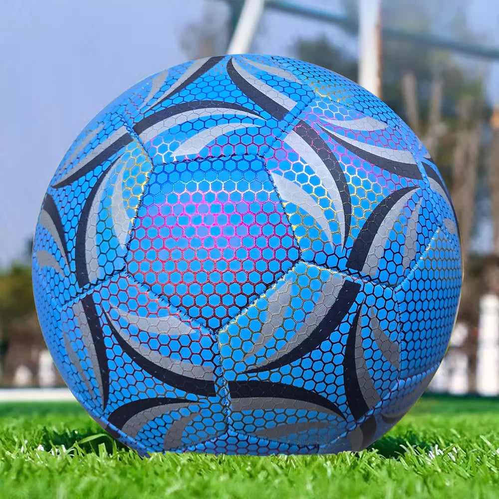 Size 5 Glowing Soccer Ball, Durable Football For Competition Training For Indoor And Outdoor