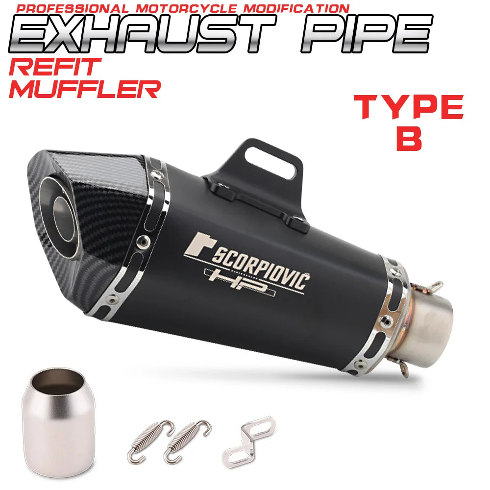 Factory Hot Selling CH-Universal Motorcycle Exhaust  New Condition For Cbr400 Z400 Gsx250 R6 MT15 R3 R25