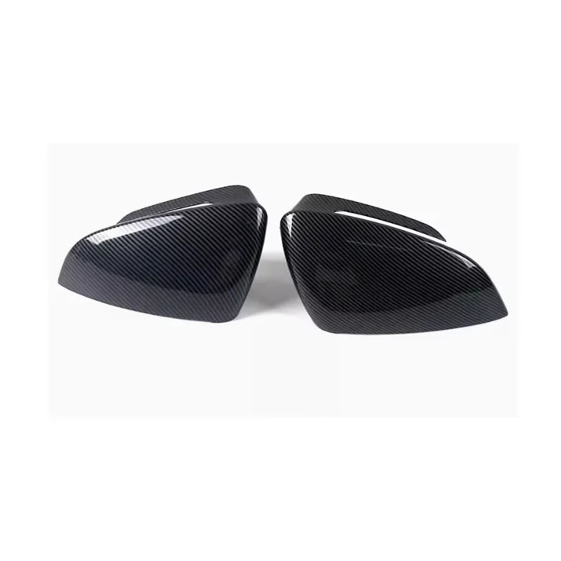 Car Mirror Cover for Audi Q4 e-tron F4 Sportback 2022~2026 ABS Carbon Fiber Black Trim Rearview Mirror Sticker Part Accessories