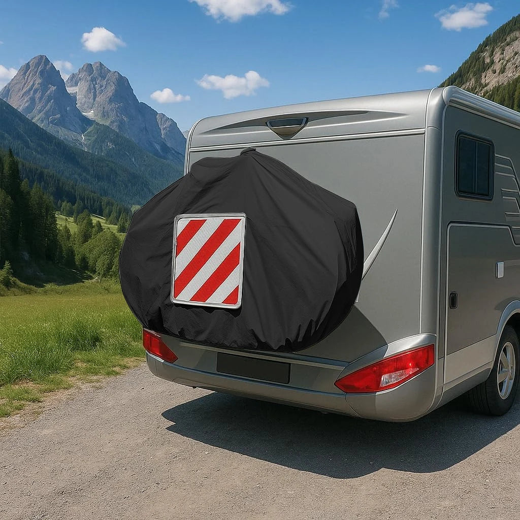 Karavan Arka Bisiklet Örtüsü – Karavan ve Motorhome Kamp Aksesuarı, 1 veya 2 Bisiklete Uyumlu