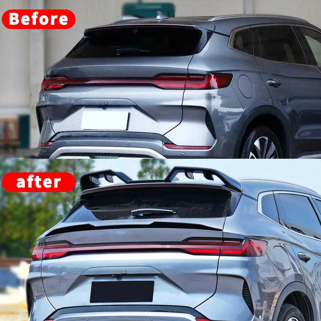 Air Deflector Boot Lip Mid Rear Spoiler Wing For BYD Seal U Sealion 6 Song Plus 2023-2025 DM-i or EV Tuning Accessories