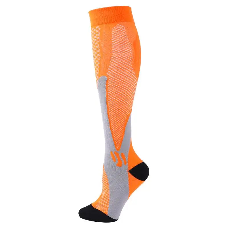 12 Colors Compression Socks For Football Anti Fatigue Pain Relief Men Women 20-30 Mmhg Running Socks Fit For Sport Socks