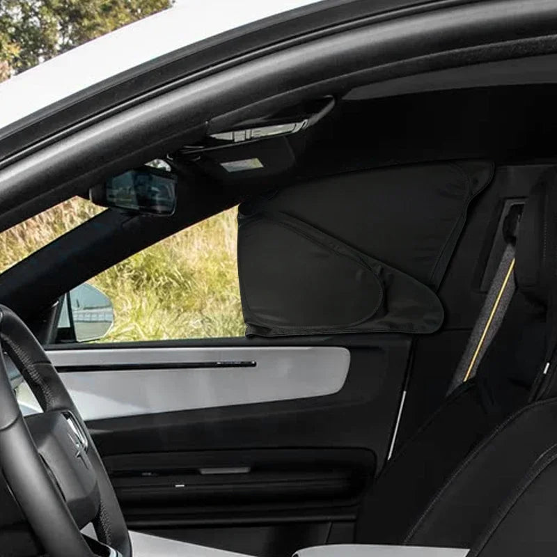 Car Black Window Privacy Sunshade Anti-UV Heat Insulation For POLESTAR 4 2023-Present Auto Protect Cover Interior Accessory