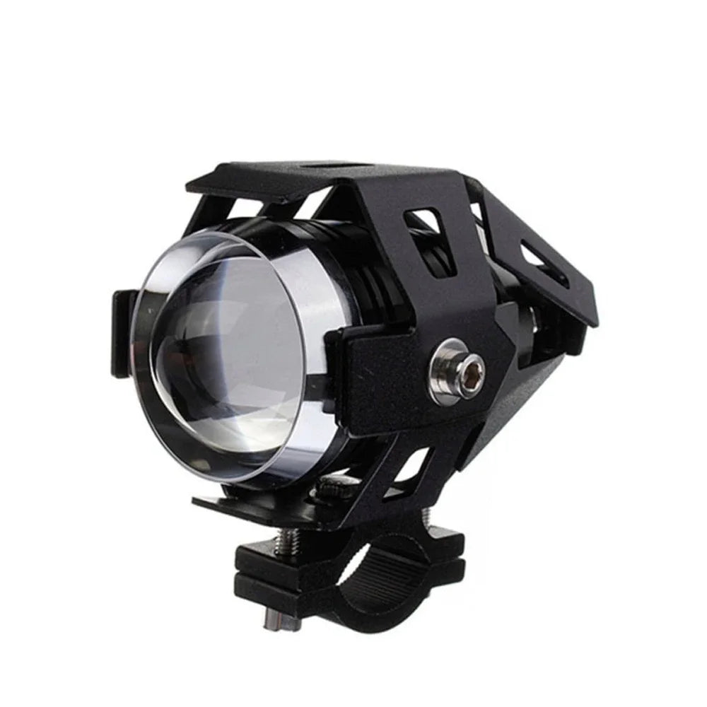 Motorcycle Headlight Fog Lights Super Bright Abgle Eyes Additional Spotlights U7 LED Driving Fog Spot Light with Switch 12V