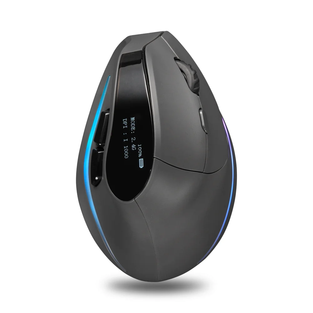 Lefon 2.4G Ergonomik Şarj Edilebilir Kablosuz Dikey Mouse - PC, Laptop ve MacOS Uyumlu (F35C/F35B/F35)