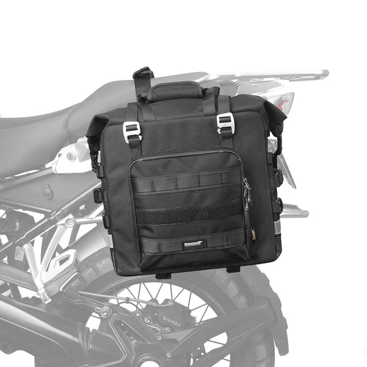Rhinowalk Motorcycle Side Bag, 25l Motorbike Seat Saddle Tail Bag ADV Motorcycle Rear Rack Travel Luggages - 1 Piece