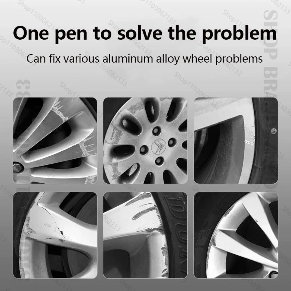 For PEUGEOT 5008 Touch Up Paint Wheel Repair Kit Quick And Easy Wheel Scratch Repair Rim Paint For Car Wheel Repair Silver Black