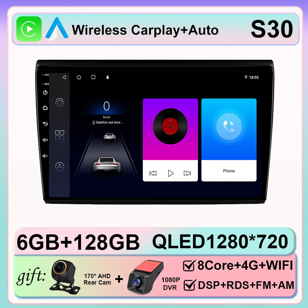 Android 16 For Fiat Bravo 198 2 II 2007 - 2014 2K QLED Stereo Car Radio Multimedia Video Player GPS 4G CarPlay
