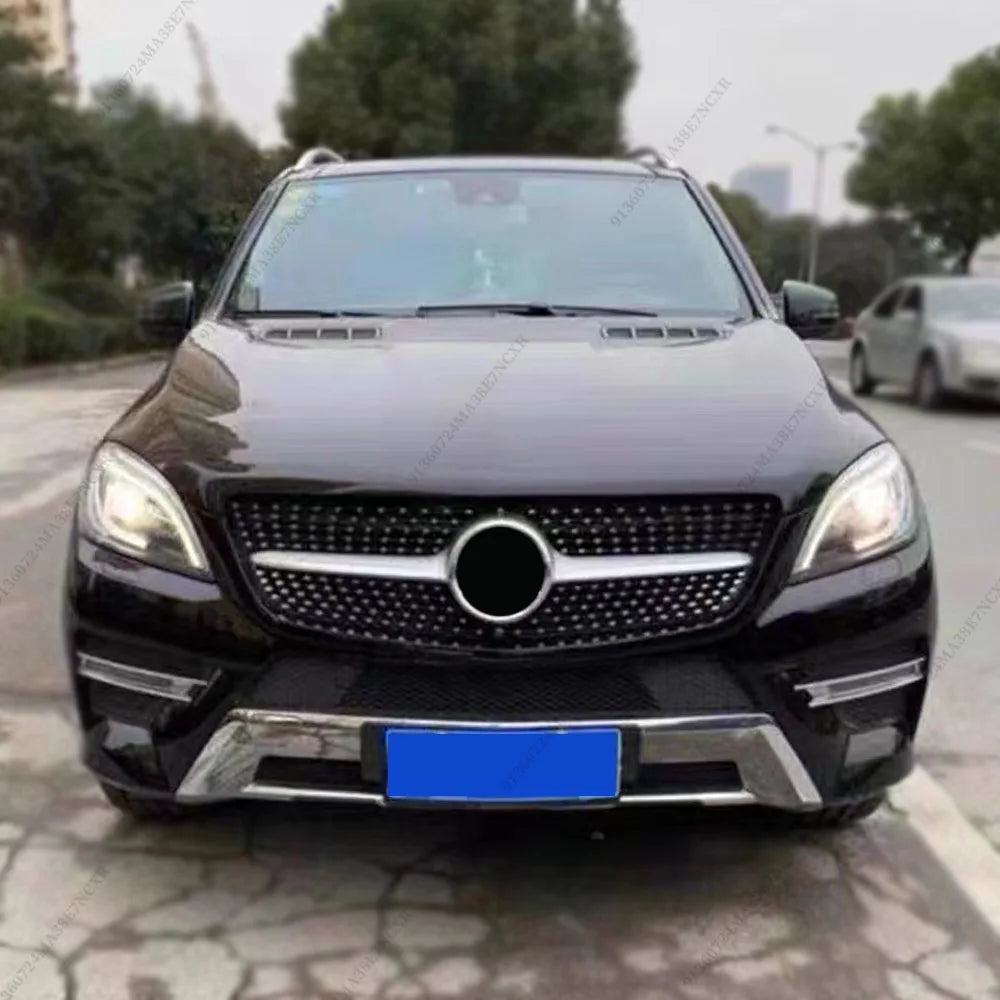 Front Inlet Grille Mask Grid Grill Sport Tuning Mesh Body Kit For Mercedes 2012-2015 Benz ML W166 Like ML320 ML350 ML400 Style
